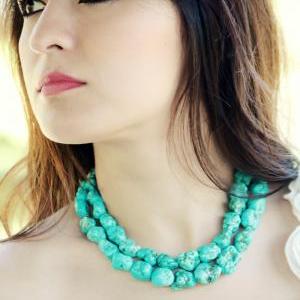 Turquoise Necklace, The Megan Necklace, Something..