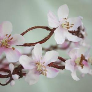 cherry blossom flower crown, weddin..
