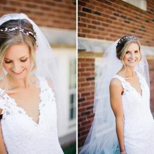 Berries Crown Wedding Headband Bridal Headpiece..