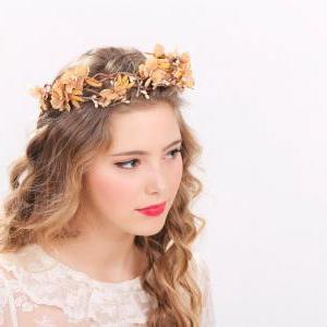 Rustic Flower Crown Bridal Headband, Flower Crown,..