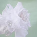 Bridal Headband, Flower Headpiece, White Flower..