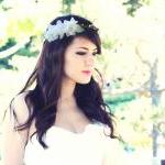 woodland wedding crown, bridal hair..