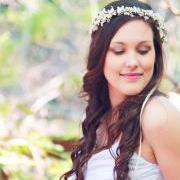 woodland crown, rustic wedding headpiece, berries flower crown, bridal hair accessory