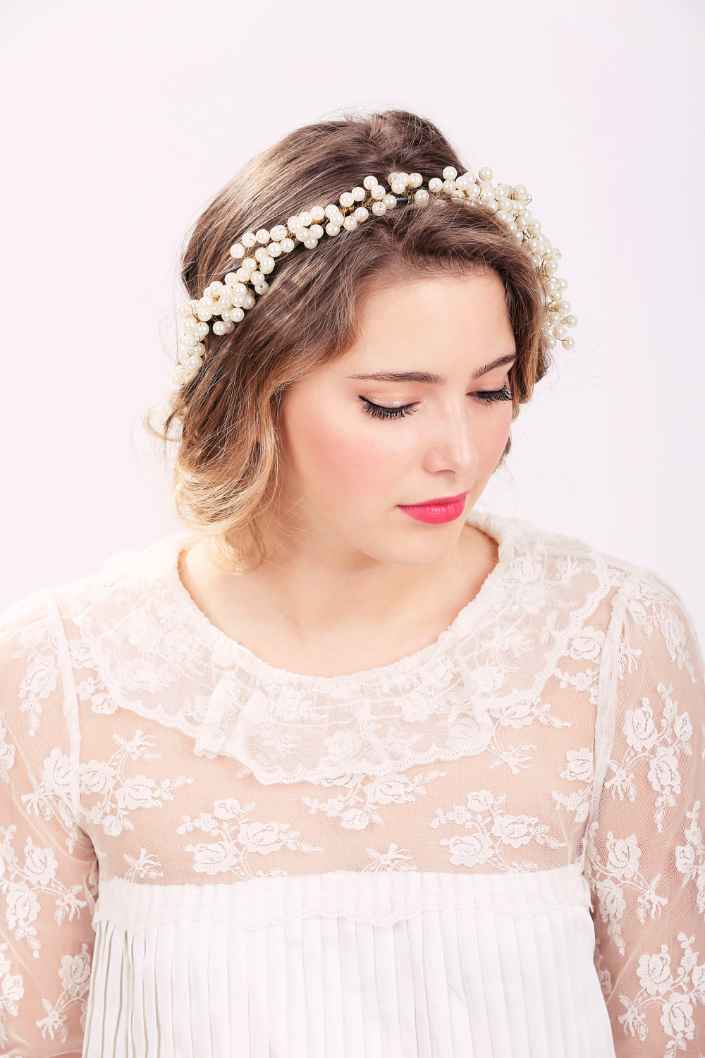 wedding hair crown