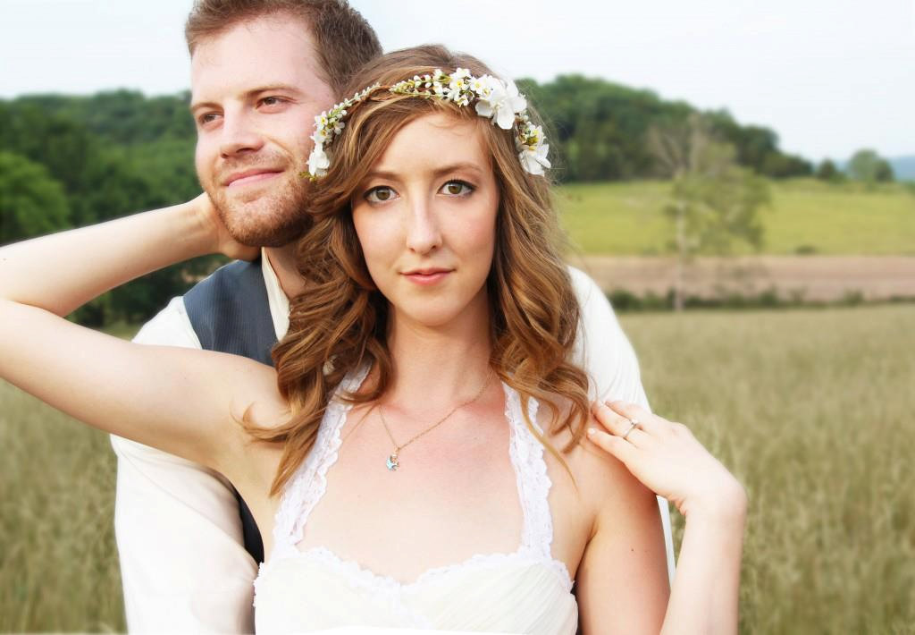 Ivory Cherry Blossom Hair Crown Bridal Flower Crown Wedding