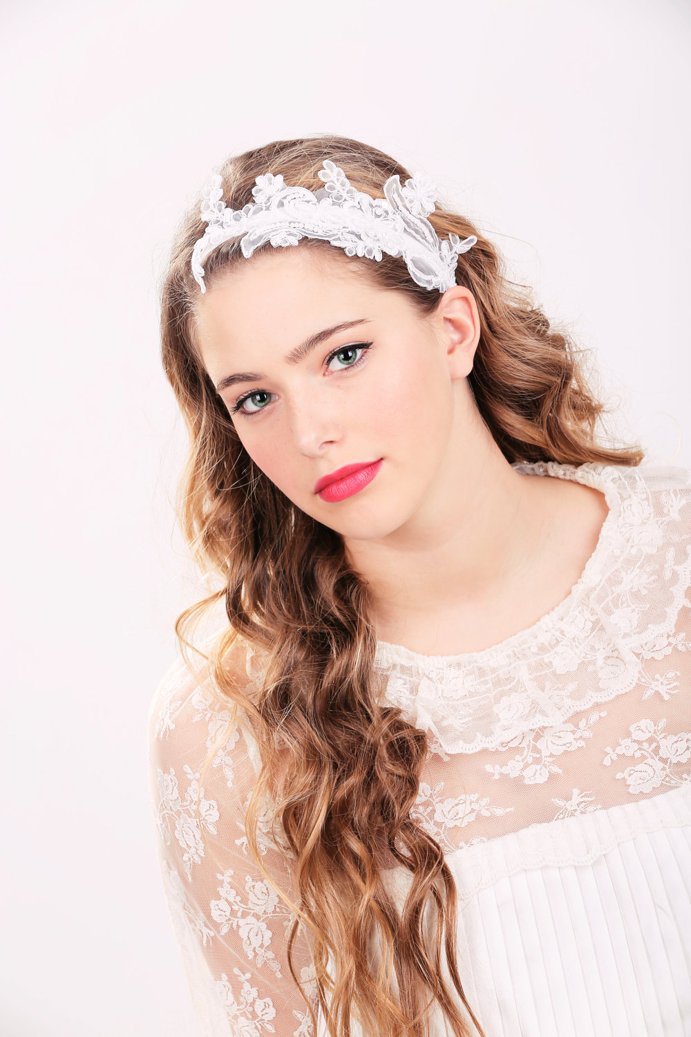 bridal headband, lace bridal headpiece, lace headband