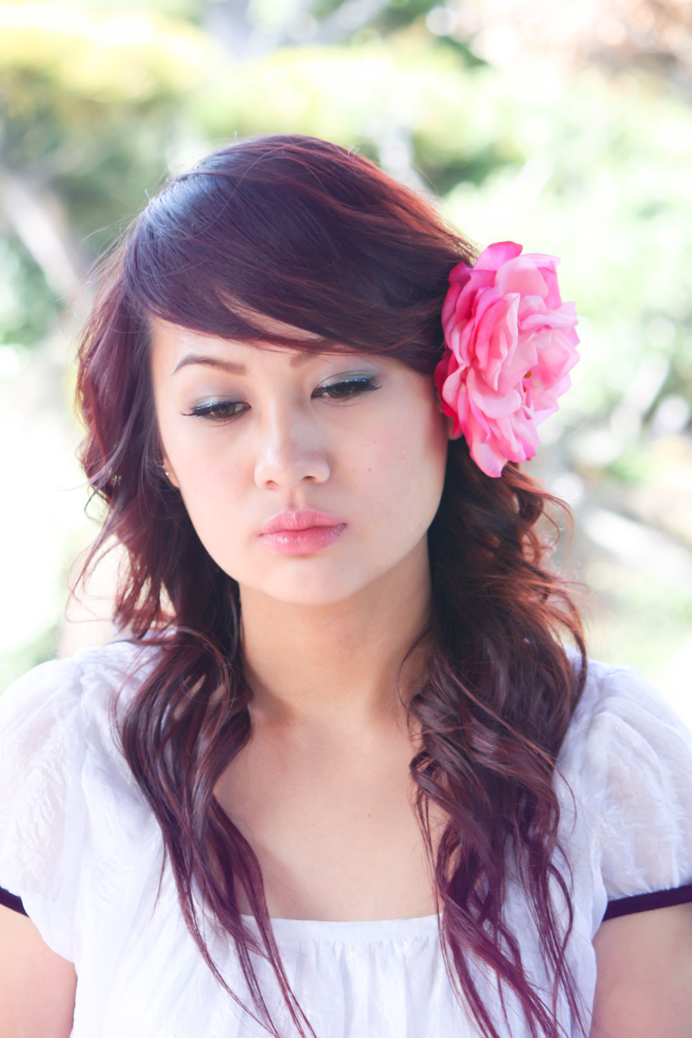 Bridesmaid Flower Clip, Wedding Accessory, Pink Rose Hair Clip, Flower